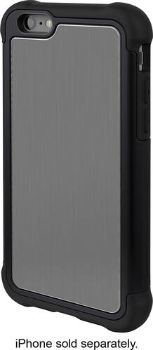 Ballistic - Tungsten Tough Case for Apple® iPhone® 6 and 6s - Gray/Black - Larger Front