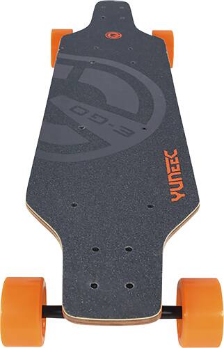 YUNEEC - E-Go Electric Longboard - Black/Orange - Larger Front