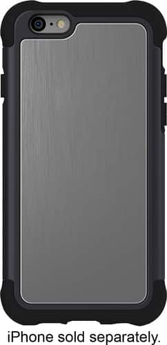 Ballistic - Tungsten Tough Case for Apple® iPhone® 6 Plus - Gray/Black - Larger Front