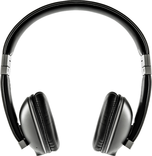 Polk Audio - Hinge On-Ear Headphones - Black - Larger Front