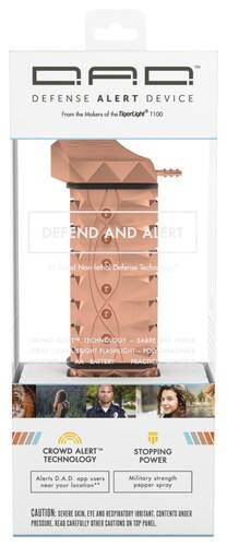 TigerLight - Defense Alert Device Non-Lethal Self-Defense Weapon - Rose Gold - Larger Front