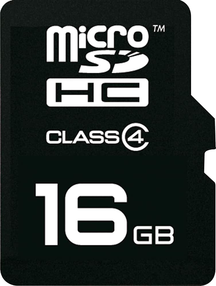 EMTEC - 16GB microSDHC Class 4 Memory Card - Black/White - Front Zoom