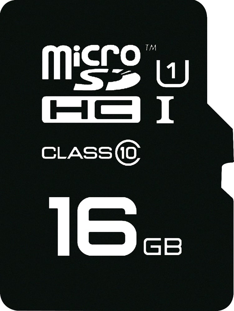 EMTEC - 16GB microSDHC Class 10 Memory Card - Black/White - Front Zoom