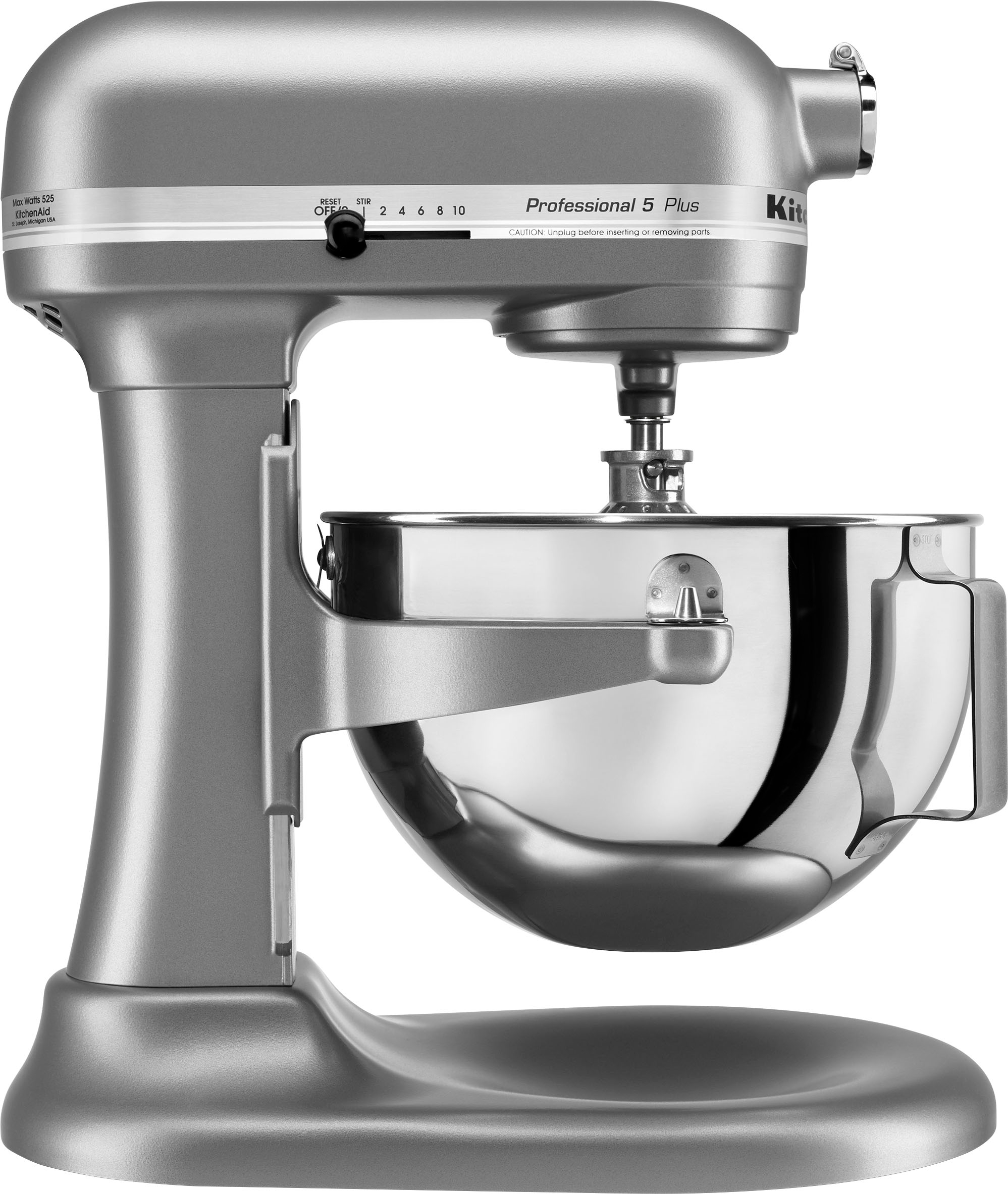 KitchenAid - Professional 5 Plus Series Bowl-Lift Stand Mixer - Silver - Angle Zoom