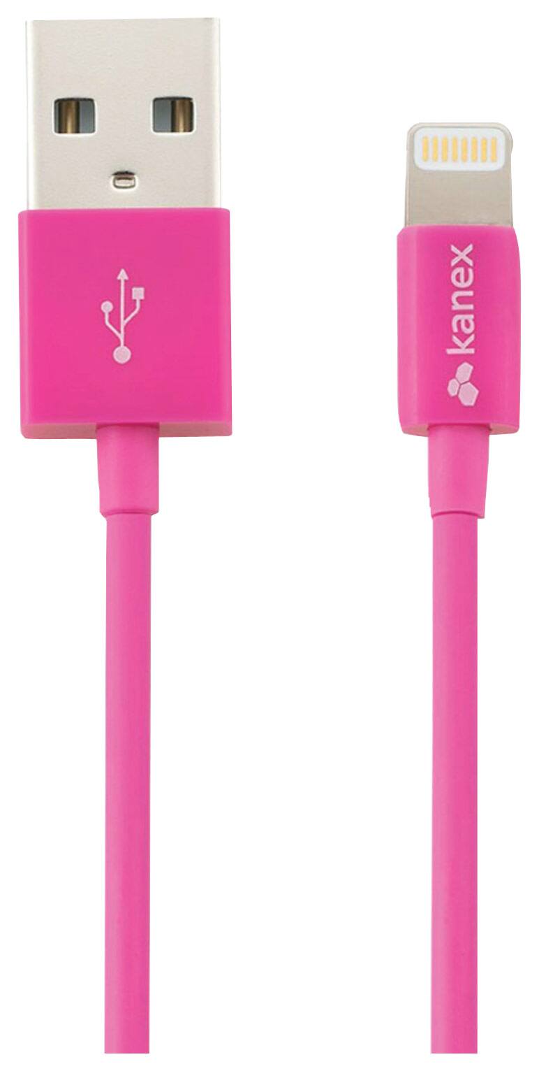 Kanex - 4' Lightning-to-USB Charge-and-Sync Cable - Pink - Larger Front