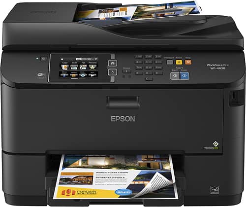 Epson - WorkForce Pro WF-4630 Wireless All-In-One Printer - Black - Larger Front