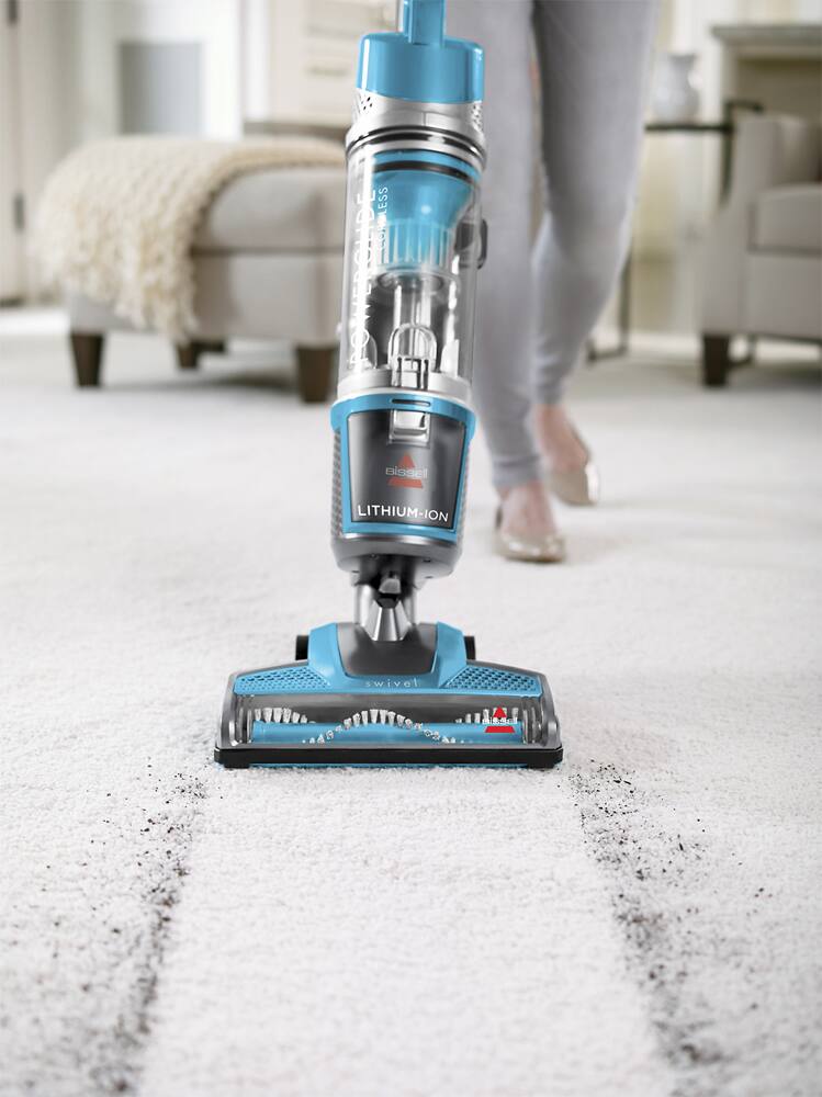 BISSELL - PowerGlide Bagless Upright Vacuum - Disc Teal/Titanium - AlternateView14 Zoom