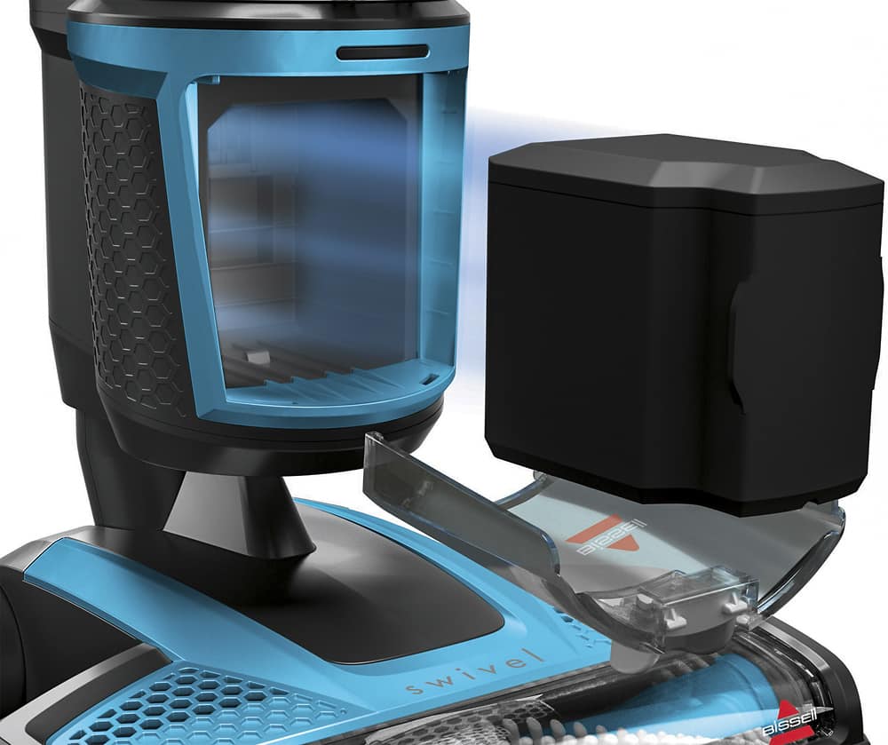 BISSELL - PowerGlide Bagless Upright Vacuum - Disc Teal/Titanium - AlternateView19 Zoom