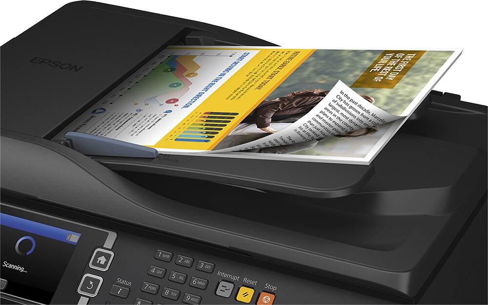 Epson - WorkForce Pro WF-4640 Wireless All-In-One Printer - Black - AlternateView13 Zoom