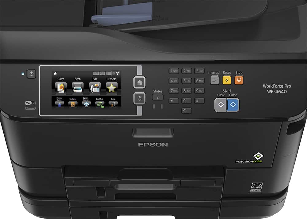 Epson - WorkForce Pro WF-4640 Wireless All-In-One Printer - Black - AlternateView1 Zoom