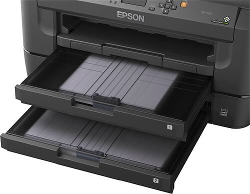 Epson - WorkForce WF-7110 Wireless Wide-Format Printer - Black - Alternate View 12