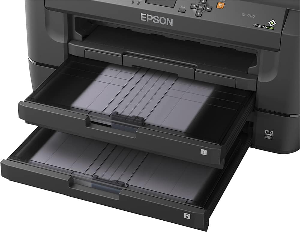 Epson - WorkForce WF-7110 Wireless Wide-Format Printer - Black - AlternateView13 Zoom