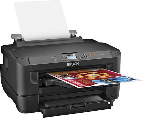 Epson - WorkForce WF-7110 Wireless Wide-Format Printer - Black - Alternate View 1