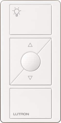 Lutron - Caseta Wireless Pico Wallplate Bracket - Clear - Larger Front