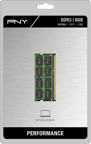 PNY - 8GB DDR3 1.6GHz DDR3 Laptop Memory - Larger Front