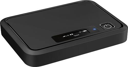 Boost Mobile - Franklin Wireless 4G LTE Mobile Hotspot - Black - Angle