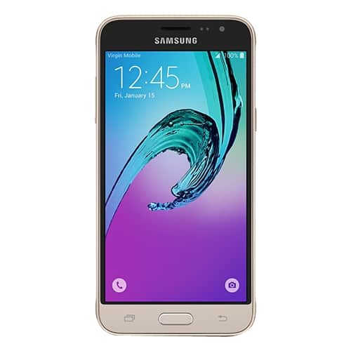Virgin Mobile - Samsung Galaxy J3 Prepaid Cell Phone - Gold - Larger Front