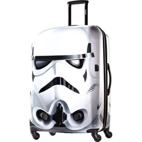 American Tourister - Star Wars Stormtrooper 28" Spinner Hardside Upright Suitcase - Black/White - Larger Front