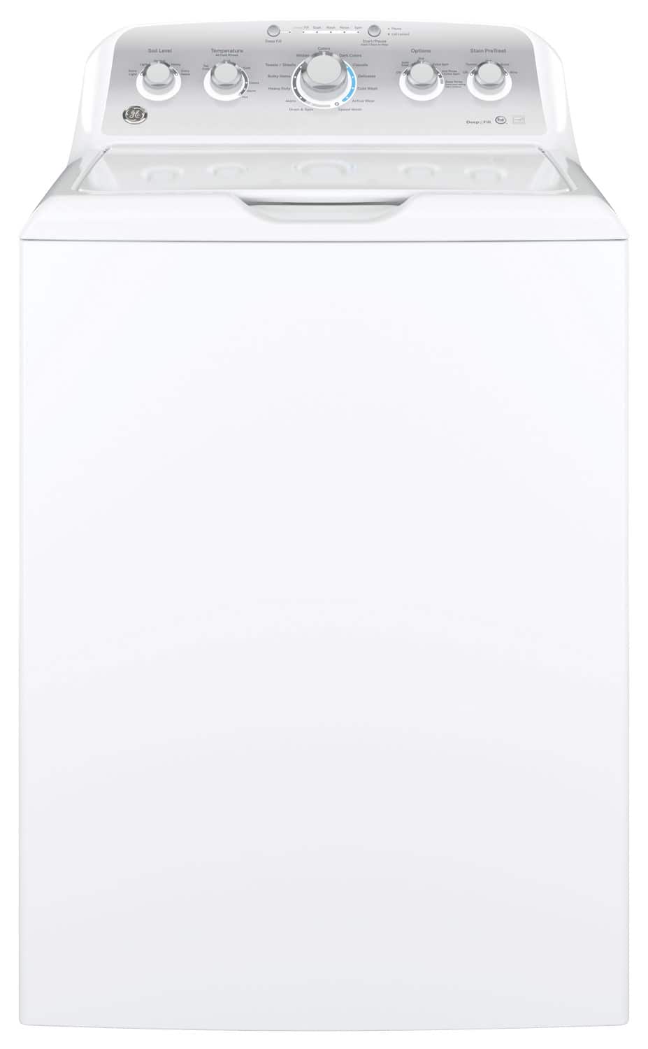 GE - 4.2 Cu. Ft. 13-Cycle Top-Loading Washer - White - Larger Front