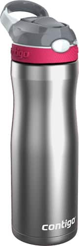 Contigo - 20 Oz. Ashland Chill Stainless Steel Water Bottle - Sangria - Angle