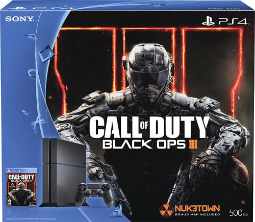 Sony - PlayStation 4 500GB Call of Duty: Black Ops III Standard Edition Bundle - Jet Black - Larger Front