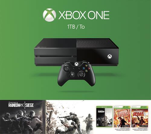 Microsoft - Xbox One Tom Clancy's Rainbow Six Siege Bundle - Black - Larger Front