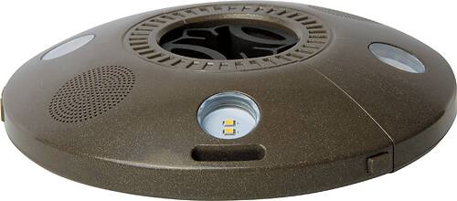 Ion Audio - Patio Mate Portable Umbrella Light with Wireless Speakers - Bronze - Larger Front