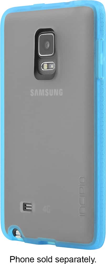 Incipio - Octane Case for Samsung Galaxy Note Edge Cell Phones - Frost/Neon Blue - Front Zoom