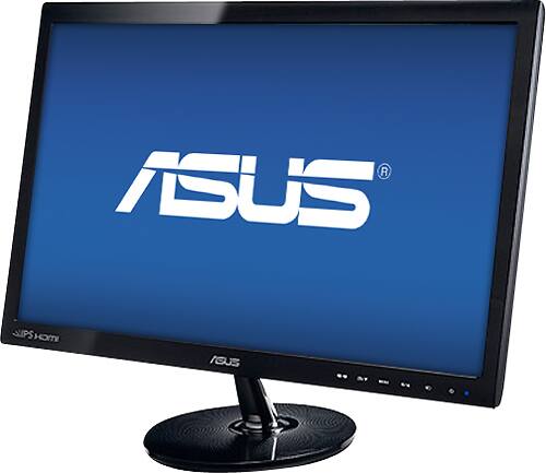 Asus - 21.5" IPS LED HD Monitor - Black - Angle