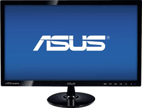 Asus - 21.5" IPS LED HD Monitor - Black - Larger Front