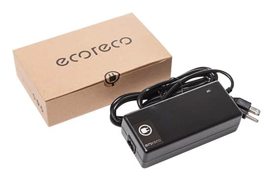 EcoReco - Charger for M3 and M5 Electric Scooters - Black - Larger Front