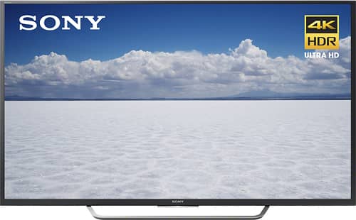 Sony - 49" Class (48.5" Diag.) - LED - 2160p - Smart - 4K Ultra HD TV with High Dynamic Range - Black - Larger Front
