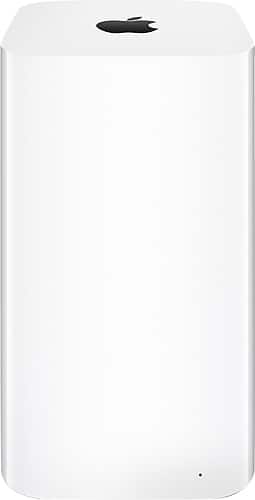 Apple - Geek Squad Certified Refurbished AirPort® Time Capsule® 3TB Wireless Hard Drive & 802.11ac Wi-Fi Base Station - White - Larger Front