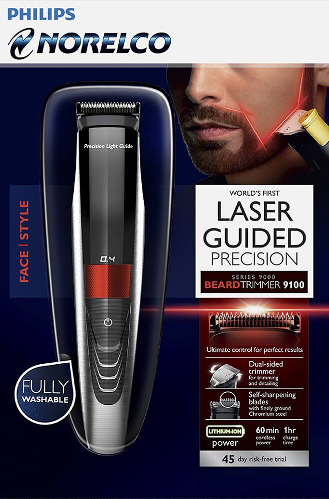 Philips Norelco - BeardTrimmer 9100 - Black - AlternateView12 Zoom