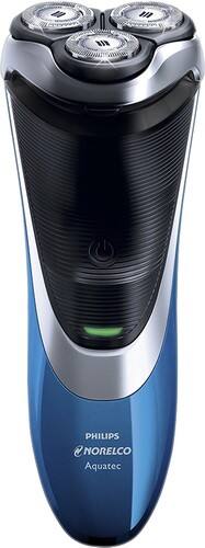 Philips Norelco - PowerTouch Wet/Dry Shaver - Blue/Black - Larger Front