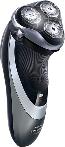 Philips - Norelco PowerTouch Electric Shaver - Black/Gray - Angle