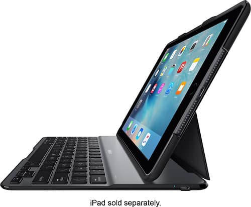 Belkin - QODE Keyboard Folio for Apple® iPad® Air 2 - Black - Larger Front