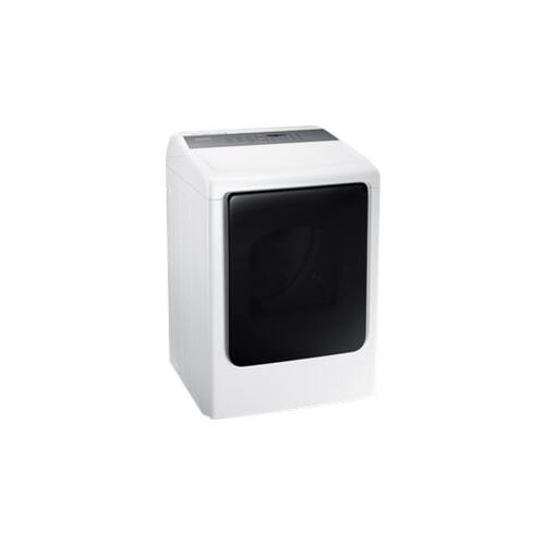 Samsung - 7.4 Cu. Ft. 12-Cycle Gas Dryer with Steam - Neat white - Alternate View 3