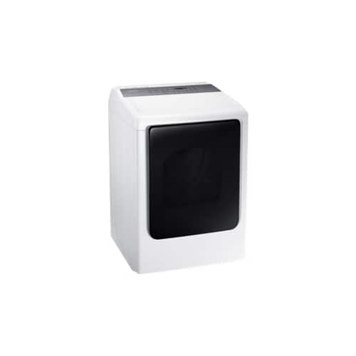 Samsung - 7.4 Cu. Ft. 12-Cycle Gas Dryer with Steam - Neat white - Alternate View 3