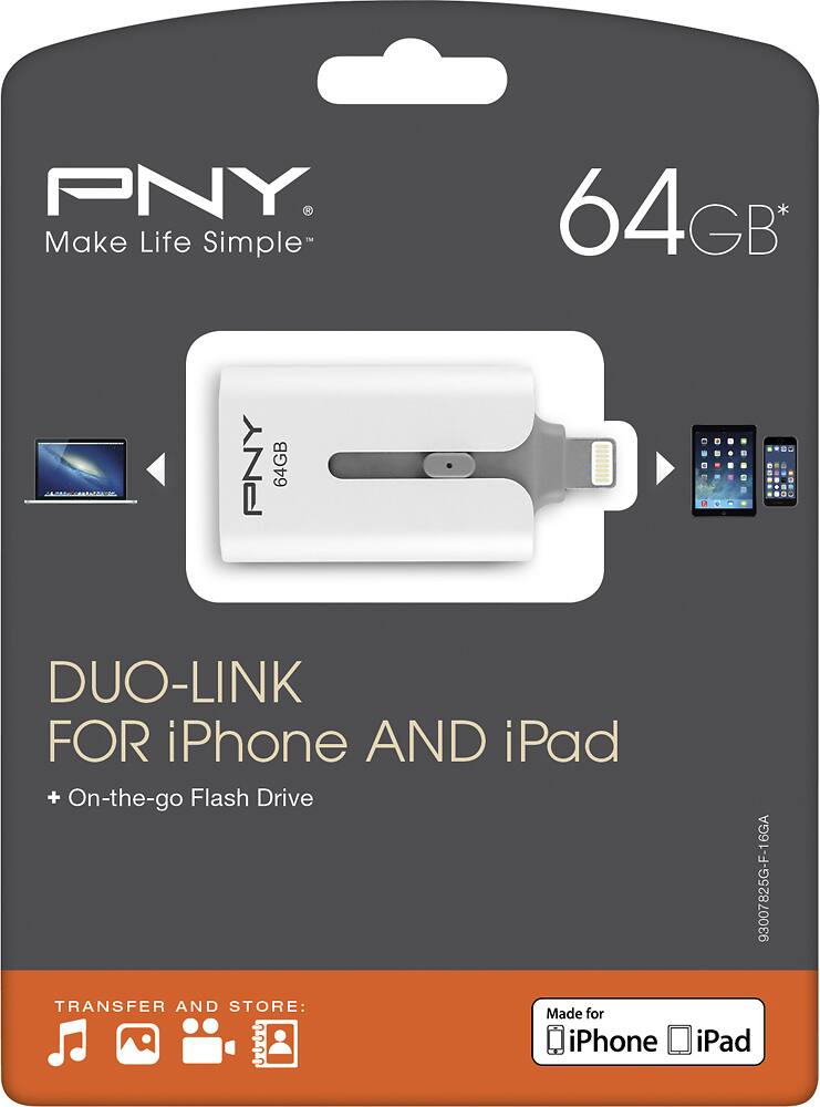 PNY - DUO-LINK On-the-Go USB Lightning Flash Drive - AlternateView11 Zoom