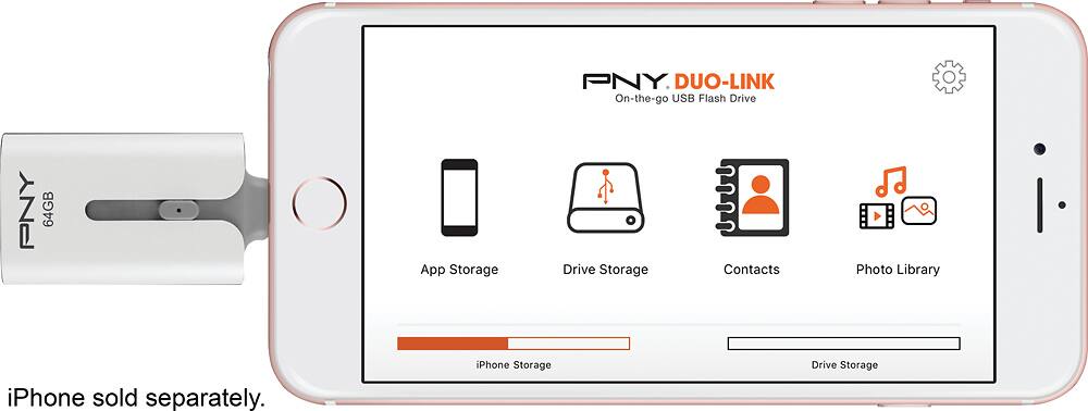 PNY - DUO-LINK On-the-Go USB Lightning Flash Drive - AlternateView13 Zoom