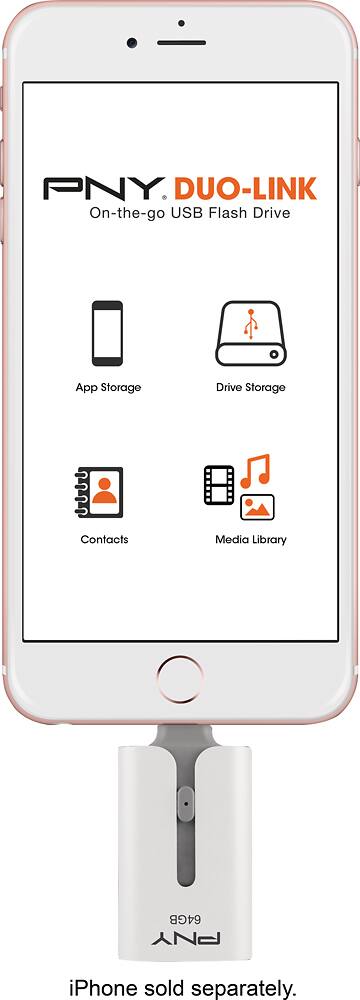 PNY - DUO-LINK On-the-Go USB Lightning Flash Drive - AlternateView14 Zoom
