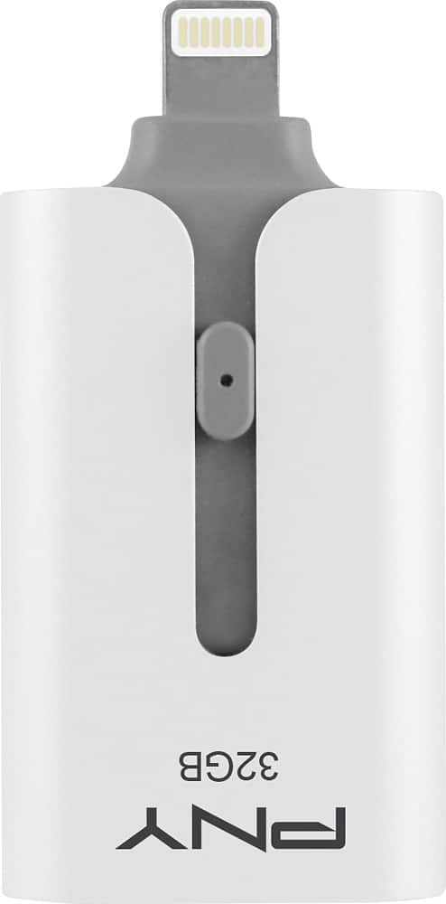 PNY - DUO-LINK On-the-Go 32GB USB Flash Drive - Front Zoom