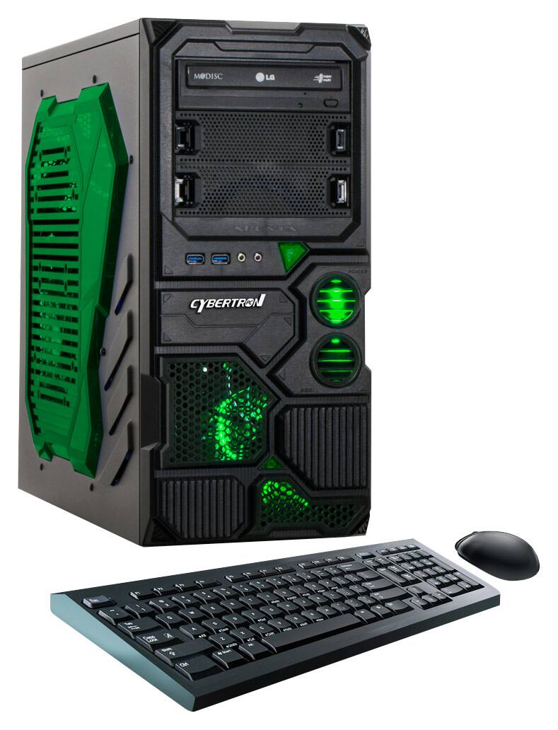 CybertronPC - Borg-709 Desktop - AMD FX-Series - 8GB Memory - 1TB Hard Drive - Green - Larger Front