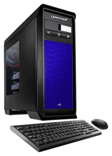 CybertronPC - Titanium X99 X4 Desktop - Intel Core i7 - 16GB Memory - 2TB Hard Drive + 500GB Solid State Drive - Blue - Larger Front