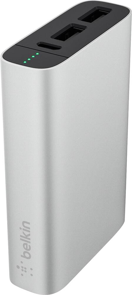 Belkin - MIXIT Portable Charger - Silver - Front Zoom