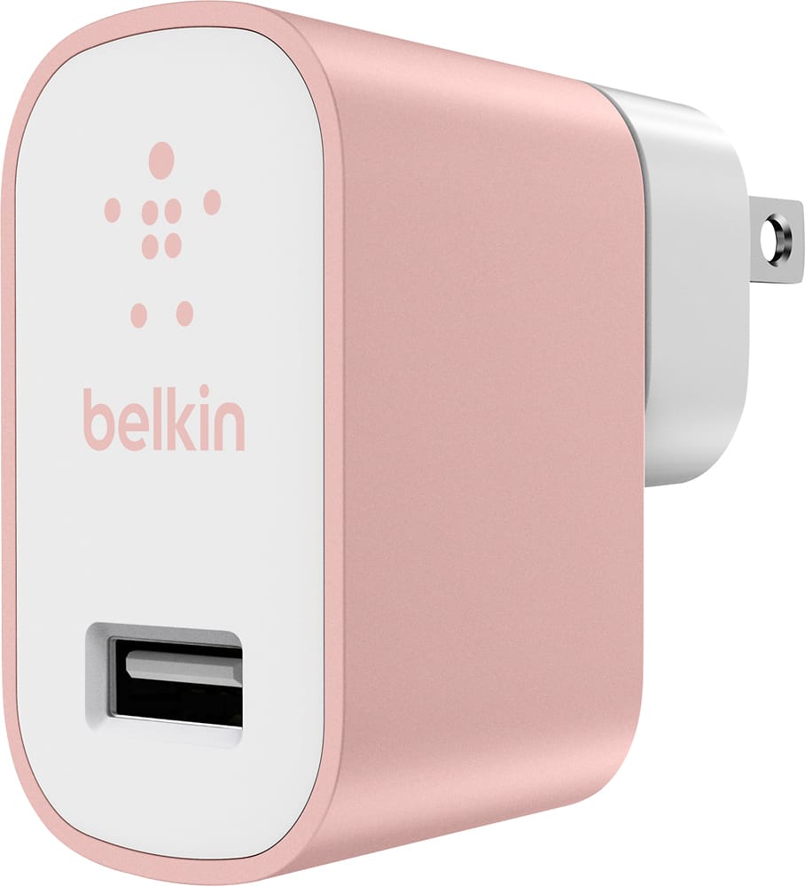 Belkin - MIXIT Metallic Wall Charger - Rose Gold - AlternateView1 Zoom