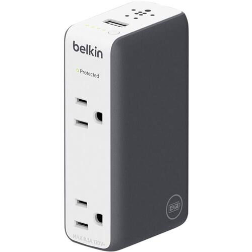 Belkin - Travel RockStar Portable Charger - White, Gray - AlternateView1 Zoom