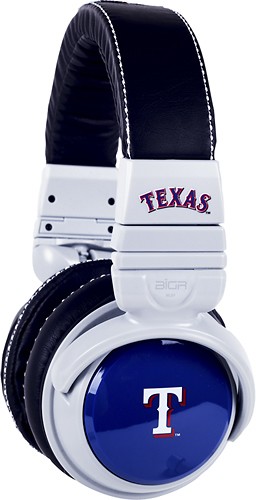 BiGR Audio XLMLBTR1 Texas Rangers Over-the-Ear Headphones