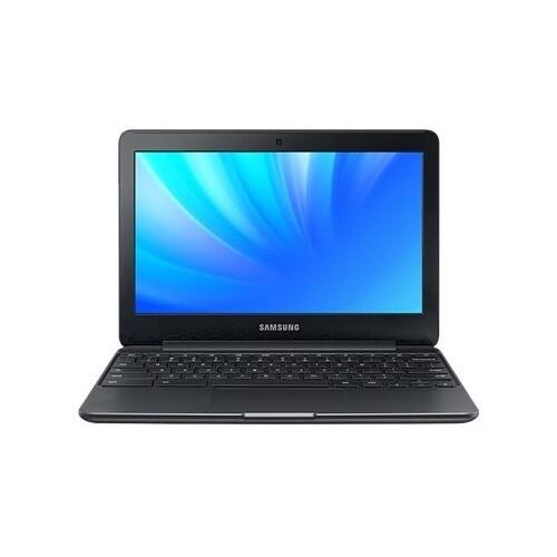 Samsung - 11.6" Chromebook - Intel Celeron - 2GB - 16GB eMMC Solid State Drive - Metallic black - Larger Front